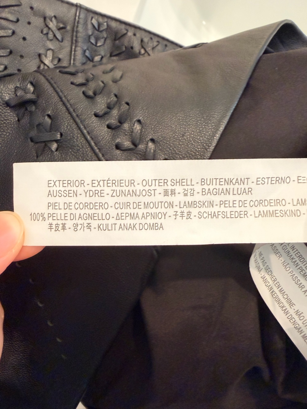 Zara Black Leather Laser-Cut Mini Skirt - Picture 4 of 5